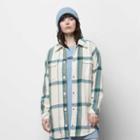 Vans Hal Plaid Shacket Top (marshmallow)