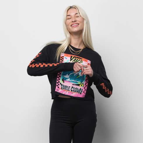 Vans Vtcs 2022 Long Sleeve Crop Tee (black)