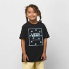 Vans Little Kids Print Box T-shirt (black/shark Fin)