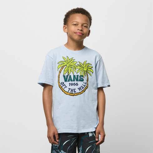 Vans Kids Twin Palm T-shirt (cashmere Blue)