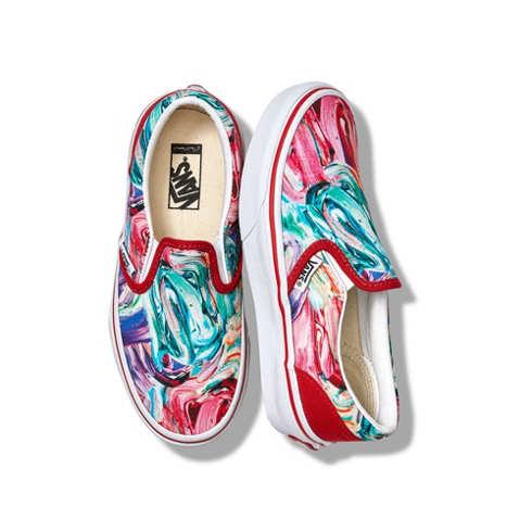 Vans Customs Kids Brush Strokes Slip-on (customs)