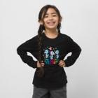 Vans Little Kids Rainbow Seahorse Long Sleeve T-shirt (black)