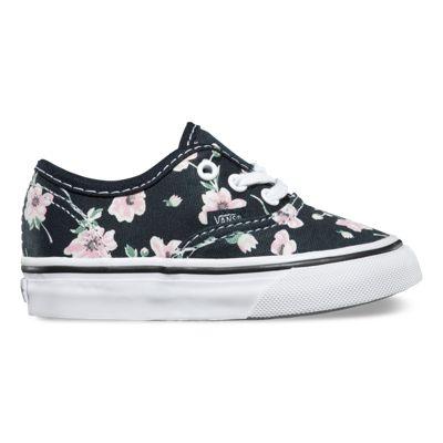 Vans Shoes Toddlers Vintage Floral Authentic (blue Graphite)