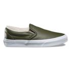 Vans Leather Slip-on (grape Leaf/true White)