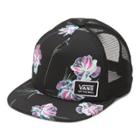 Vans Beach Bound Trucker Hat (black Paradise Floral)