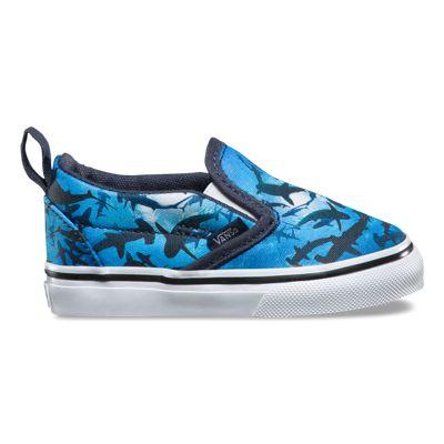 Vans Toddler Digi Shark Slip-on V (parisian Night/true White)