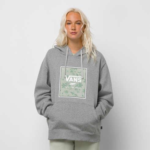 Vans Florally Filled Box Bff Hoodie (grey Heather)