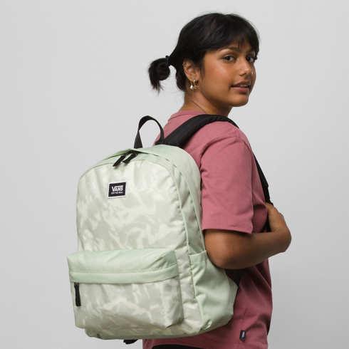 Vans Old Skool H2o Printed Backpack (celadon Green)