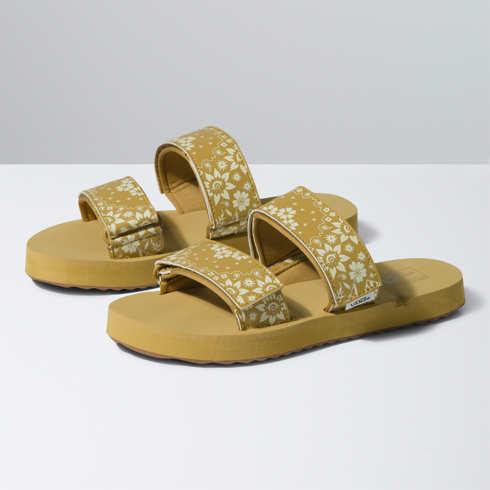 Vans Cayucas Slide (trippy Floral Mustard Gold)