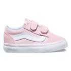 Vans Toddler Suede Canvas Old Skool V (chalk Pink/true White)