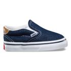 Vans Toddlers Denim C & L Slip-on 59 (dress Blues/chipmunk)