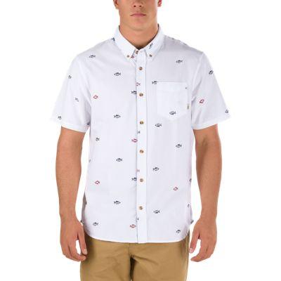 Vans Houser Ss Buttondown Shirt (white Washed Up)