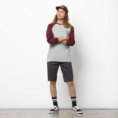 Vans Denton Long Sleeve T-shirt (cement Heather Port Royale)
