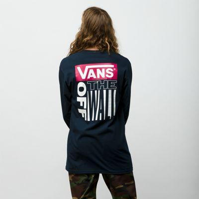 Vans Retro Tall Type Long Sleeve T-shirt (navy)