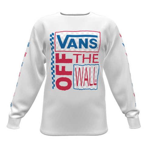 Vans Customs Checker Stripe Long Sleeve Classic Tee (customs)