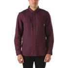 Vans Terrell Buttondown Shirt (port) Mens T-shirts