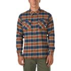 Vans Banfield Flannel Shirt (dress Blues/tortoise)