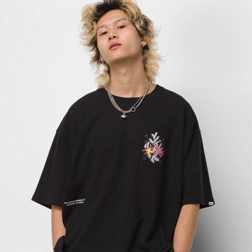 Vans Anaheim Print Mash Up Retro Floral T-shirt (black)