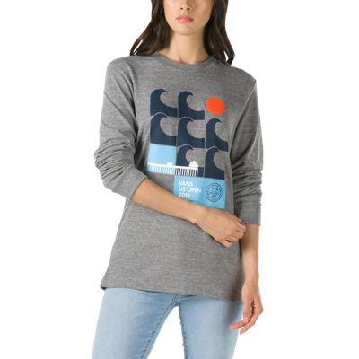 Vans 2018 Vuso Poster Long Sleeve T-shirt (grey Heather)