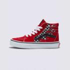 Vans Kids Reflect Check Flame Sk8-hi (racing Red)