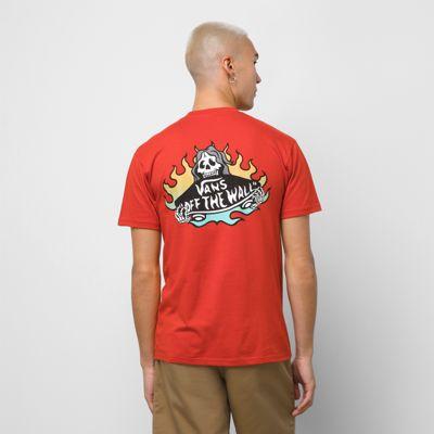 Vans Fuego Skeleton Logo T-shirt (molten Lava)