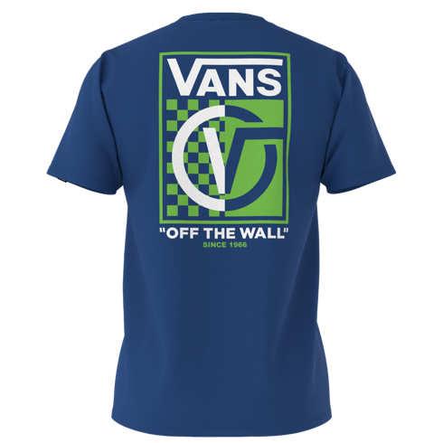 Vans Little Kids Split Vee Tee Kids T-shirt (true Blue)