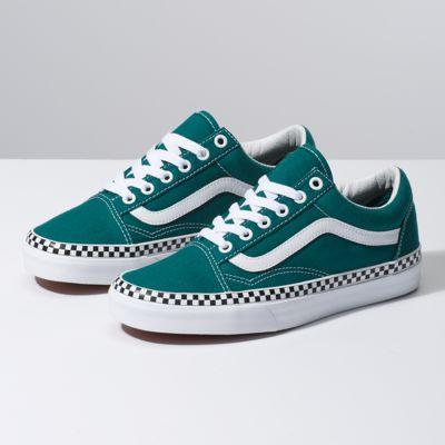 Vans Check Foxing Old Skool (quetzal Green/true White)