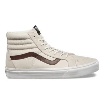 Vans Leather Sk8-hi Reissue (blanc De Blanc/potting Soil)