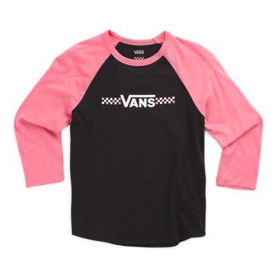 Vans Girls Funnier Times Raglan (black/strawberry Pink)