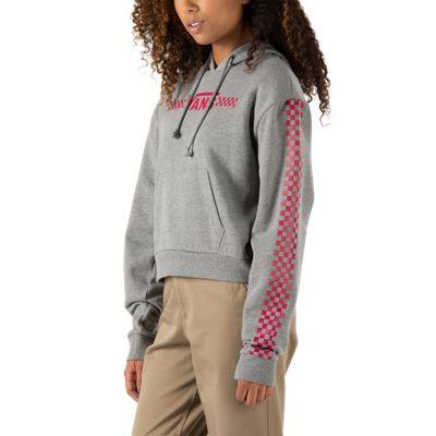 Vans Funnier Times Crop Hoodie (grey Heather)