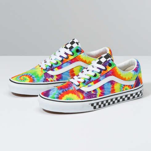 Vans Customs Tie Dye Checkerboard Old Skool (customs)