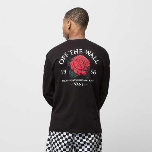 Vans Authentic Original Rose Long Sleeve T-shirt (black)