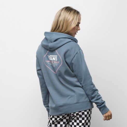 Vans Checklock Bff Hoodie (blue Mirage)