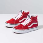 Vans Kids Sk8-hi Shoe (racing Red/true White)