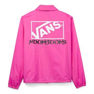 Vans X Noon Goons Stacked Coaches Jacket (raspberry Rose)