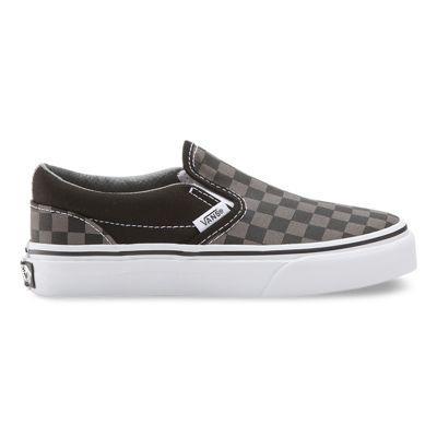Vans Kids Checkerboard Slip-on (black/pewter)