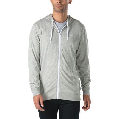 Vans Core Basics Knit Zip Hoodie (cement Heather)