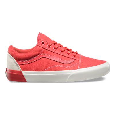 Vans Blocked Old Skool Dx (classic White/deep Sea Coral)