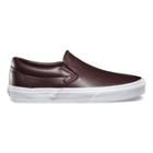 Vans Shoes Leather Slip-on (burgundy)