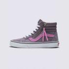 Vans Suede/canvas Sk8-hi Reissue Side Zip Shoe (purple/multi)