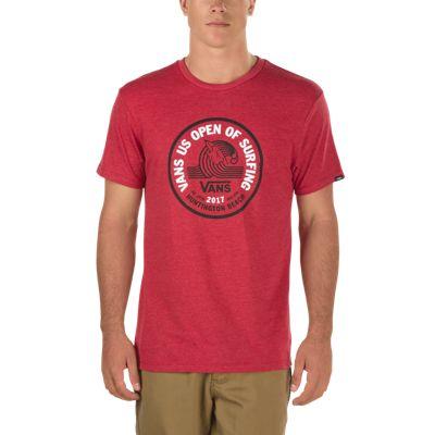 Vans 2017 Vuso Lock Up T-shirt (red Heather)