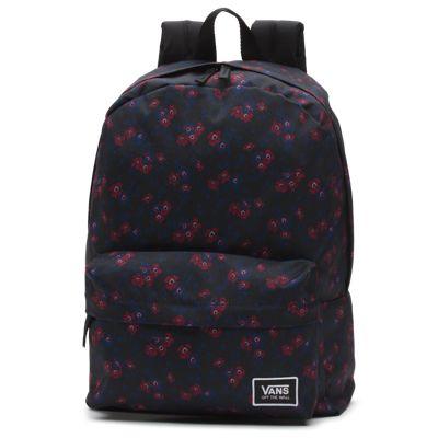 Vans Realm Classic Backpack (black Ditsy Blooms)