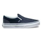 Vans Kids Suede & Suiting Classic Slip-on (dress Blues)