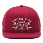Vans Boys Skate Lock Up Snapback Hat (rhumba Red)