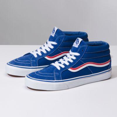 Vans Mlb Sk8-mid Reissue (cubs Classic Blue True White)