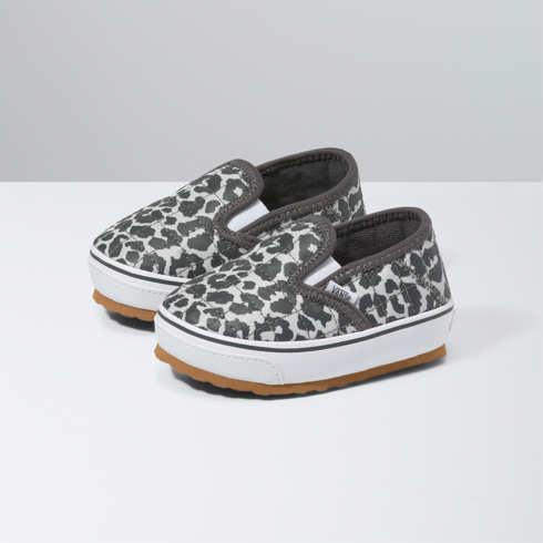Vans Toddler Snow Leopard Slip-er 2 Shoe (asphalt)