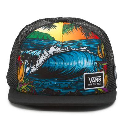 Vans Triple Crown Wave Break Trucker Hat (black)