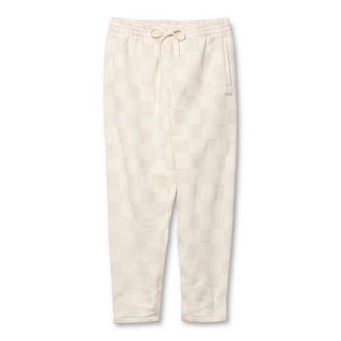 Vans Comfycush Aop Tapered Fleece Pant (antique White/checkerboard)