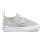 Vans Toddler Shimmer Jersey Authentic Elastic Lace (gray/pink)