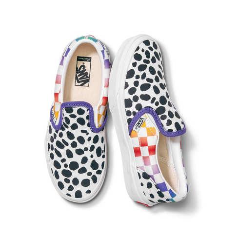 Vans Customs Kids Rainbow Dalmatian Slip-on (customs)